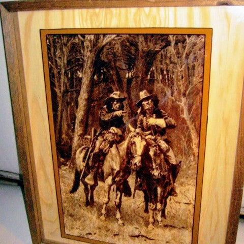 Remington Attribute Cowboy Indian Signed Impressionist Equestrian