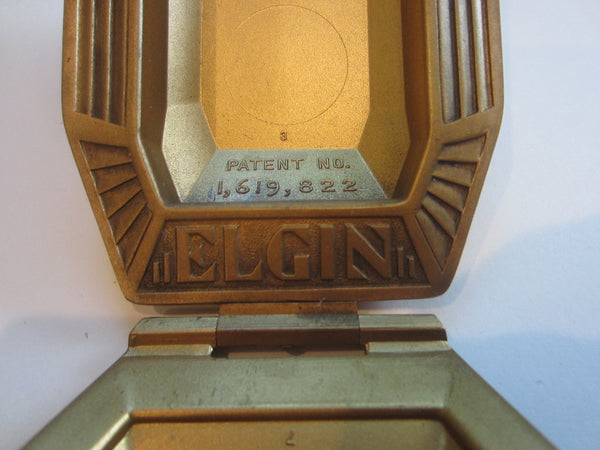 Elgin Golden Eagle Pocket Watch Fob Case Post Modern Patented Marked