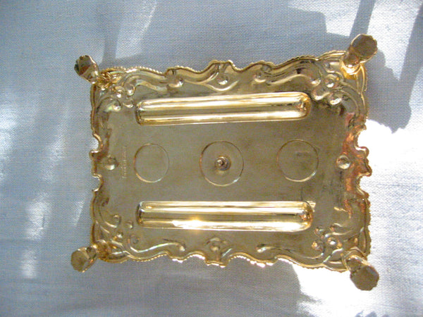 Brass Candle Tray Claw Foot A Symmetric Letter Seal With Hallmarks - Designer Unique Finds 
 - 5