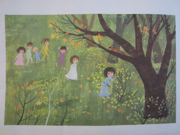 Ancka Gosnik Godec Children Play Botanical Landscape Illustration