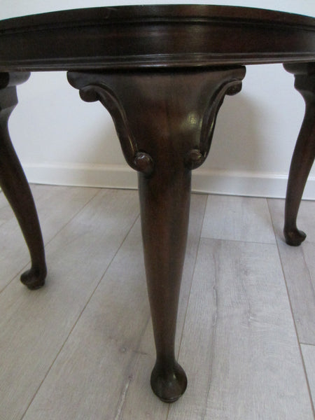 Colonial English Mahogany Brass Serving Tray Table - Designer Unique Finds 
 - 6