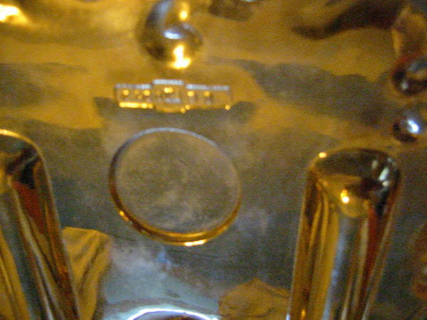 Brass Candle Tray Claw Foot A Symmetric Letter Seal With Hallmarks - Designer Unique Finds 
 - 6