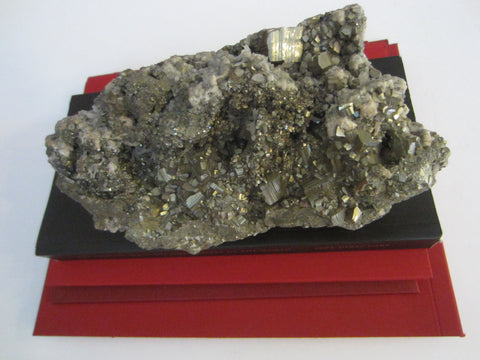Meteorite Uncommon Specimen In Cluster Crystals Metal Object - Designer Unique Finds 