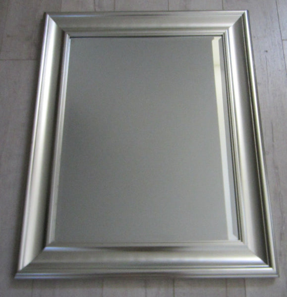Studio Craft Modern Silver Beveled Mirror