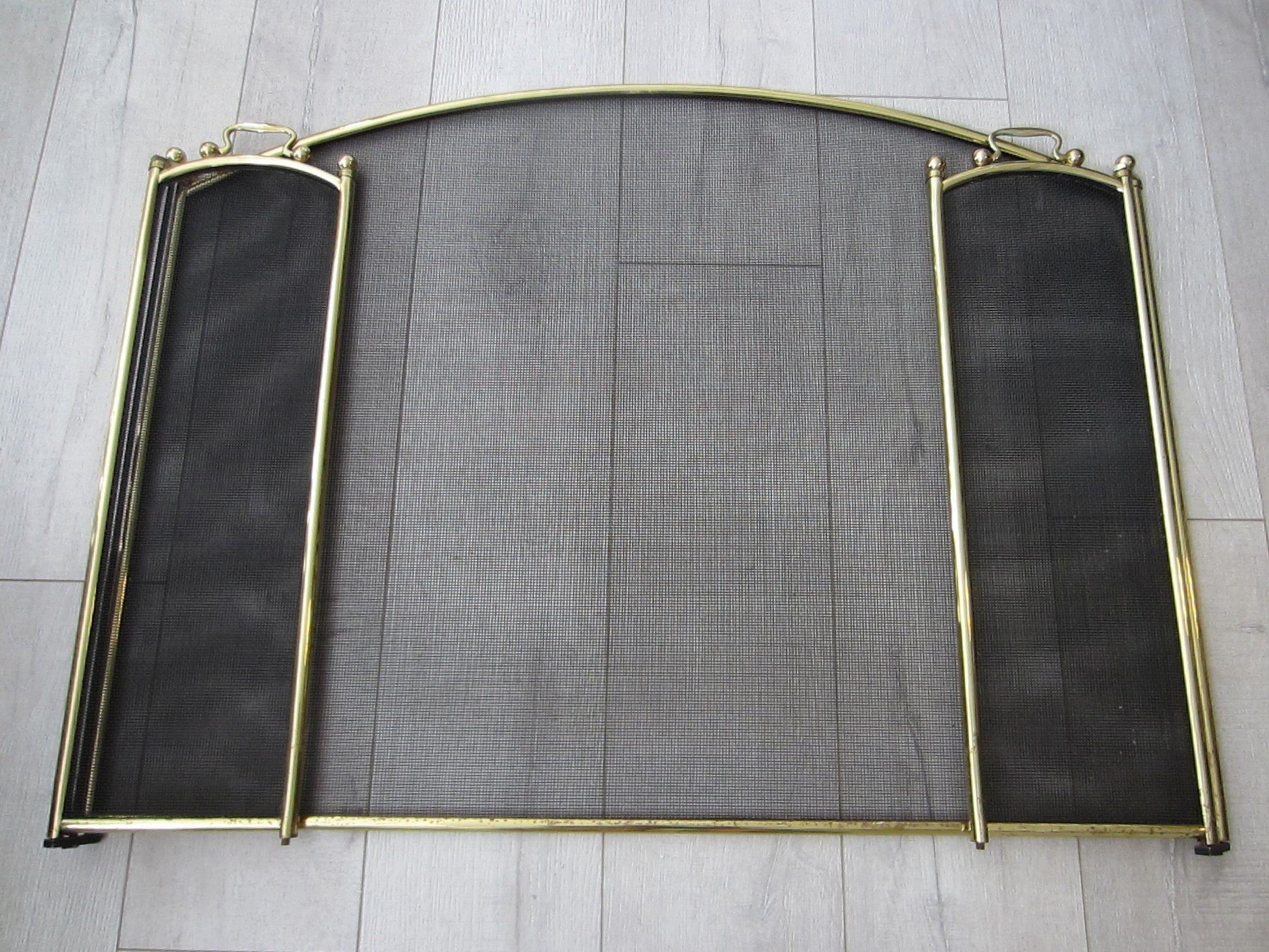 Fireplace Mesh Screen Continental Brass Hardware - Designer Unique Finds 
 - 2