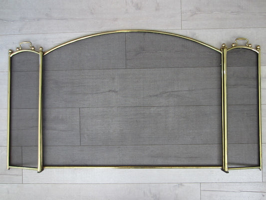 Fireplace Mesh Screen Continental Brass Hardware - Designer Unique Finds 
 - 1