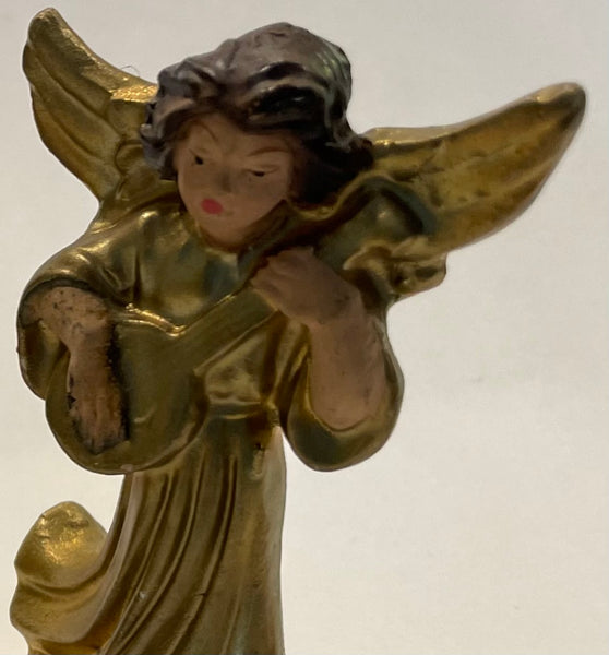 Italian Musicians Winged Golden Paper Mache Angels Made In Italy