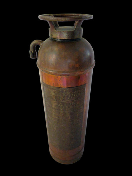 Fast Fome Juxtaposition Brass Coppertone Fire Extinguisher - Designer Unique Finds 
 - 3