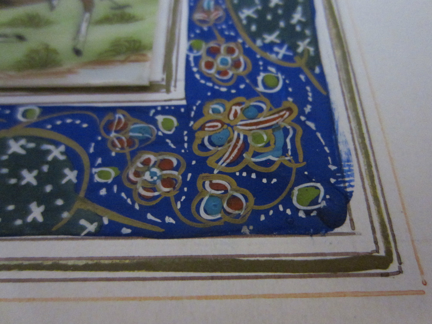 Miniature Inlaid Equestrian Signature Painting Persian Art By Shahang Saz Hand Crafted Khatam Frame