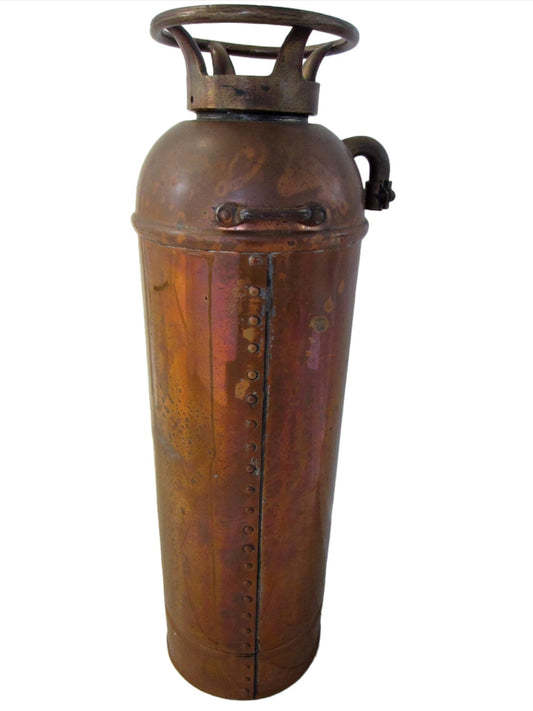 Fast Fome Juxtaposition Brass Coppertone Fire Extinguisher - Designer Unique Finds 
 - 10