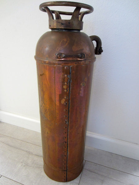 Fast Fome Juxtaposition Brass Coppertone Fire Extinguisher - Designer Unique Finds 
 - 10