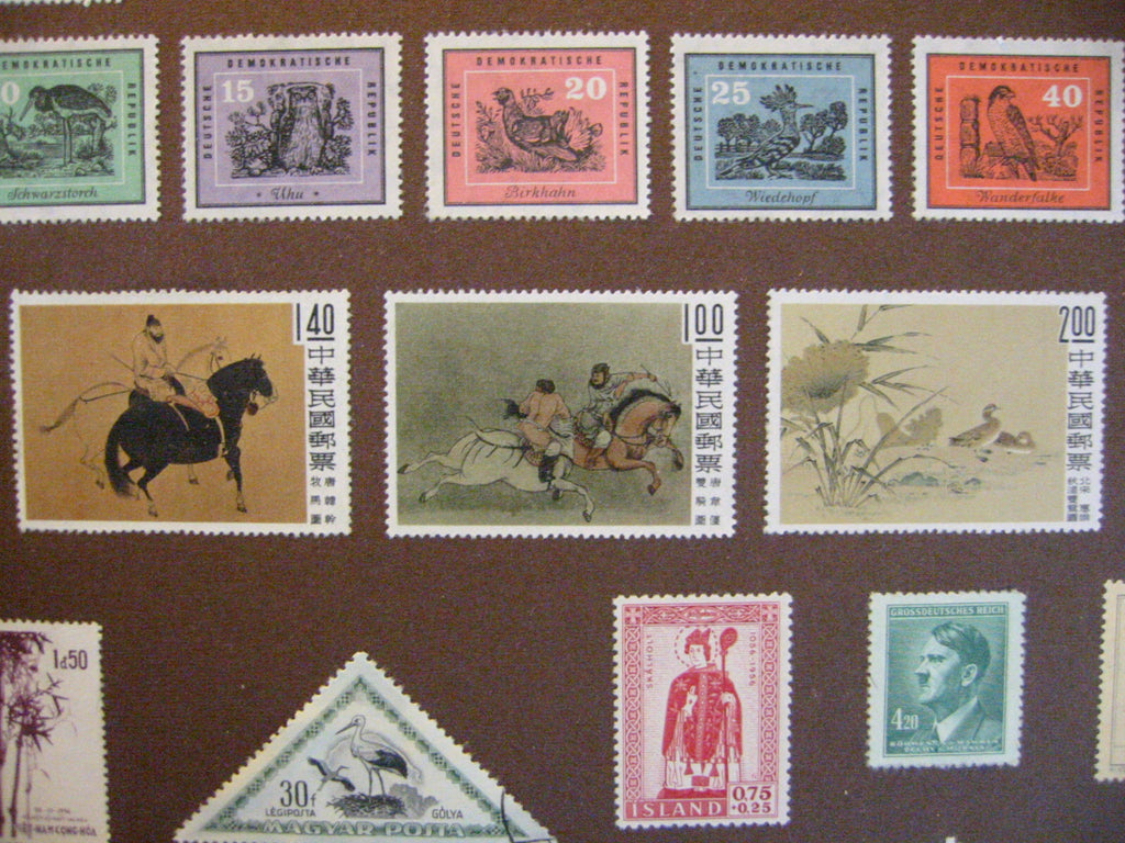 International Stamp Collection Signifies Various Continents