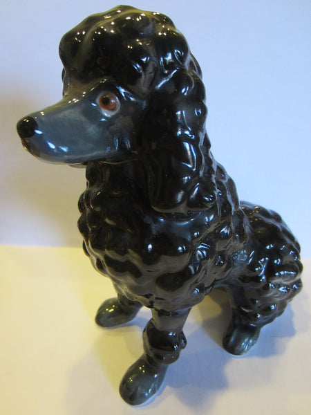 Black Ceramic Poodle Figurine Made in Japan - Designer Unique Finds 
 - 4