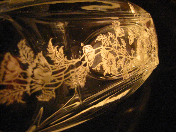 Depression Silver Overlay Art Deco Glass Condiment Tray - Designer Unique Finds 
 - 2