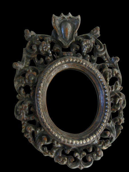 Rococo Silver Leaf Crested Italian Smokey Mirrors - Designer Unique Finds 
 - 5