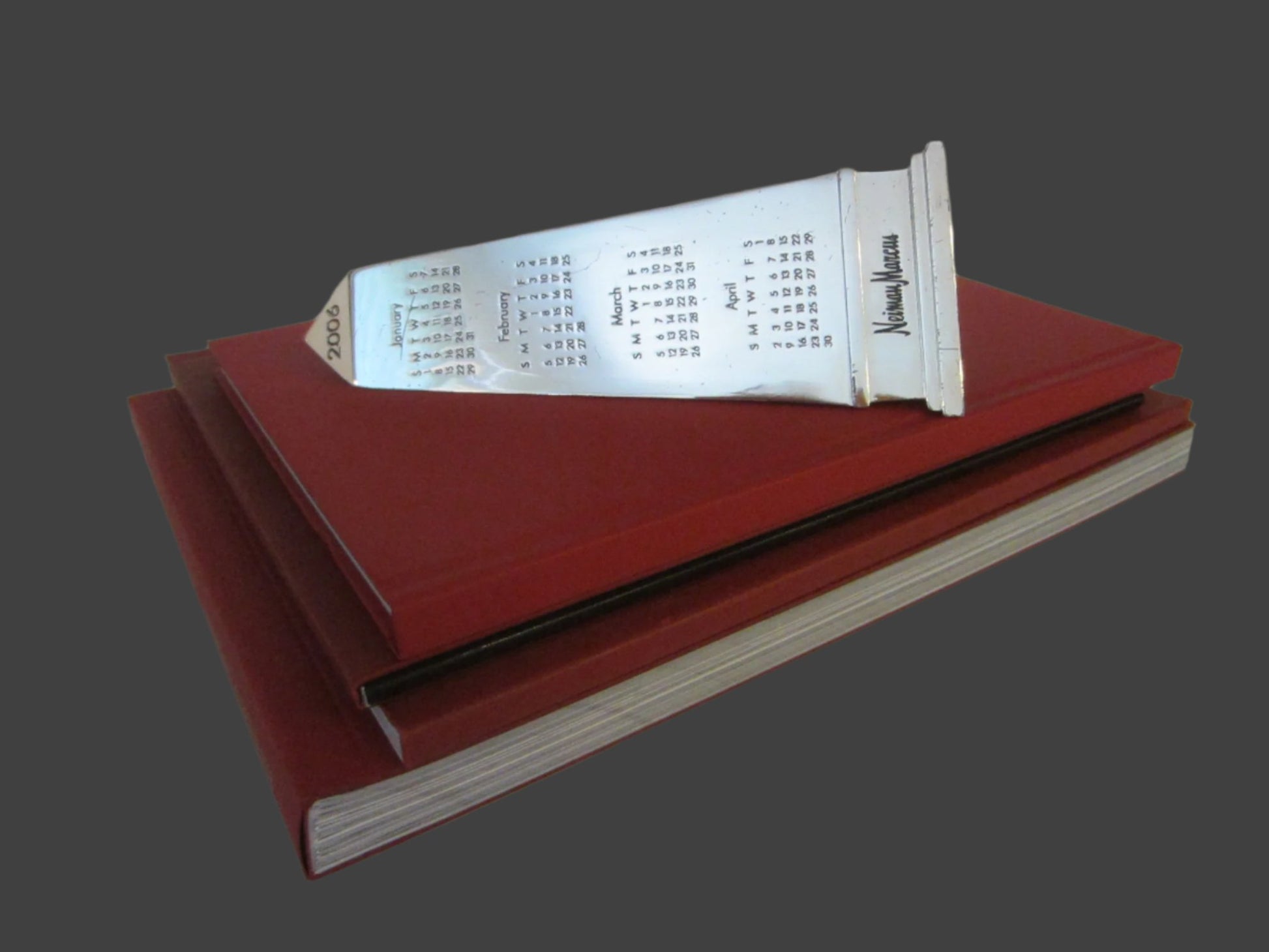 Obelisk Nickel Paperweight 2006 Calendar Neiman Marcus Exclusive - Designer Unique Finds 