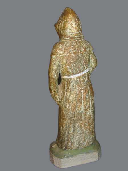 Monk Ekkehard Capo Di Monte  Made in Italy 83 Ceramic Statue - Designer Unique Finds 