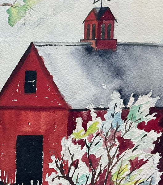 New Hampshire Jean Bellamy Impressionist Signed Watercolor