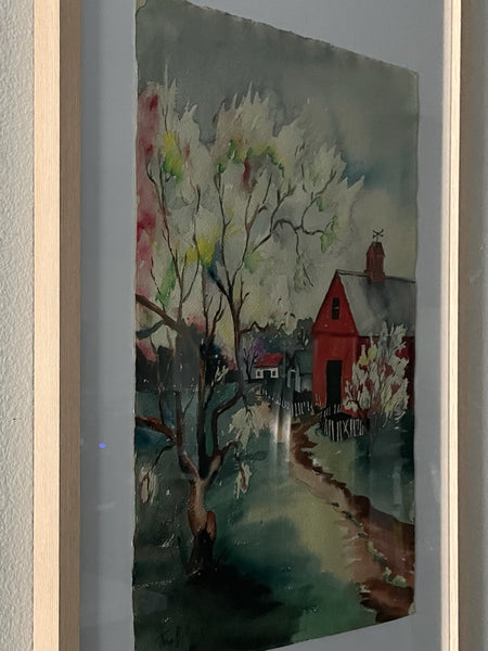 New Hampshire Jean Bellamy Impressionist Signed Watercolor