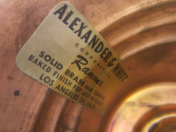 Alexander Whitt Ramona Solid Brass Copper Candle Holders - Designer Unique Finds 