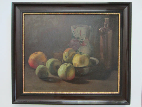 Wladimir Linde Still Life Fruits On Board Signed Dated 