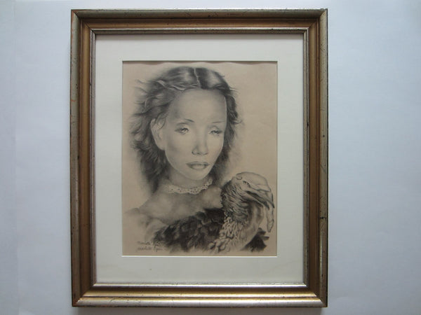 Mariette Lydis Impressionist Signed Portrait Lithograph 
