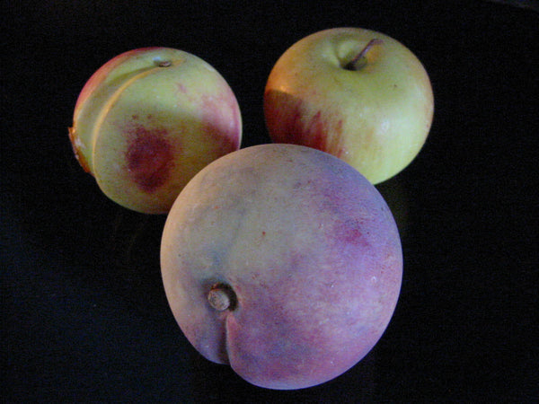 Fruits Sculptures Stone Peaches And Apple - Designer Unique Finds 
 - 2