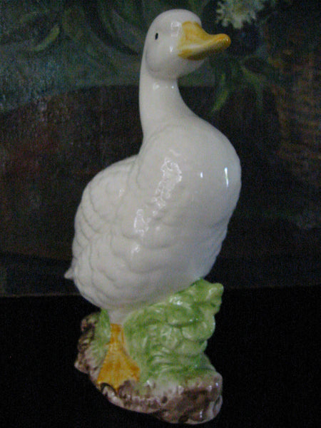 Hand Colored White Ceramic Goose - Designer Unique Finds 
 - 3
