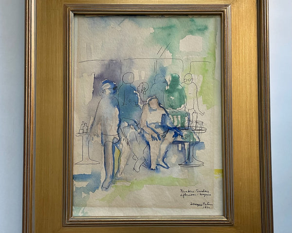 Jacque Tatum Brunch Sunday Afternoon Laguna Watercolor Gouache