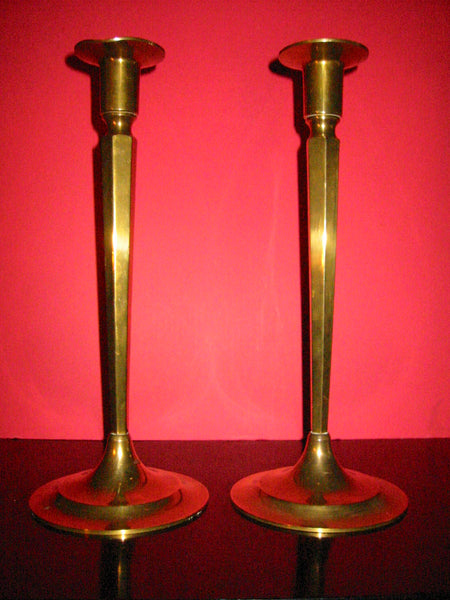 Brass Candlesticks Federal Style