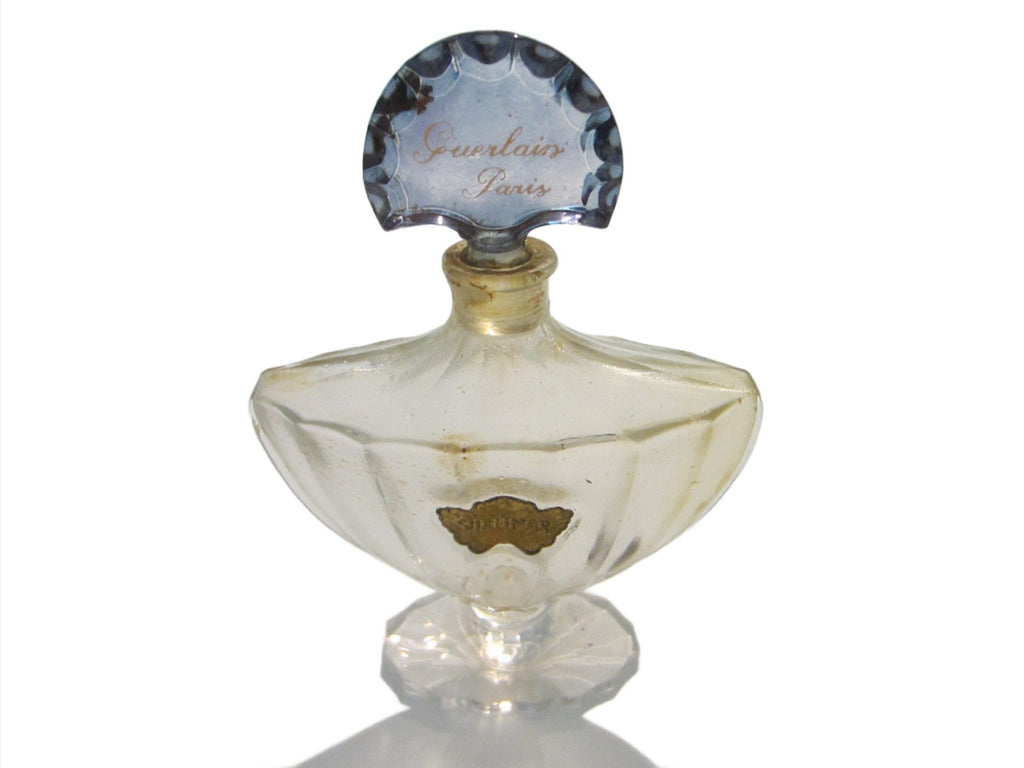 Vintage Baccarat Swirl Design Perfume Bottle (Empty) - Ruby Lane