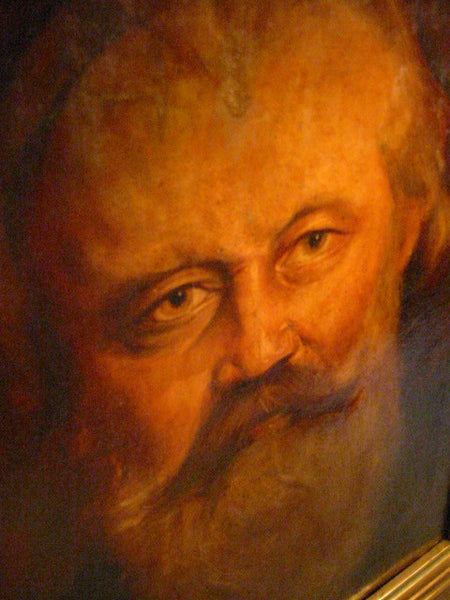 Impressionist Beard Man Portrait Oil On Canvas - Designer Unique Finds 
 - 6