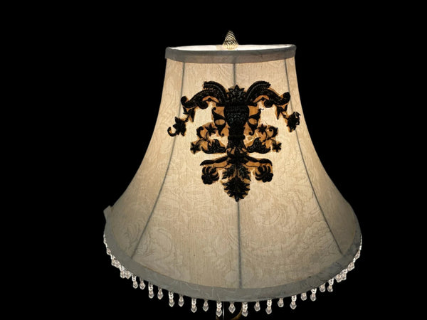 Coppertone Gilt Bronze Table Lamp Etruscan Medallions