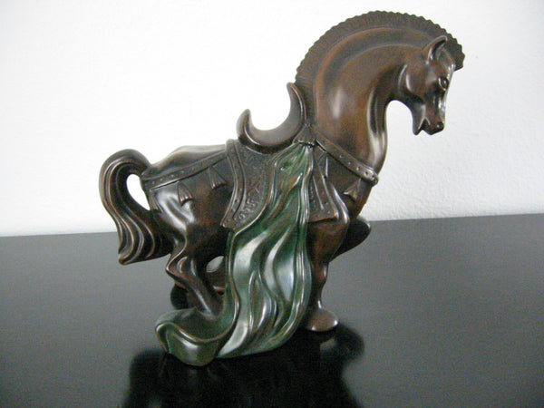 H Dodson Ceramic Horse Equestrian Signature Sculpture
