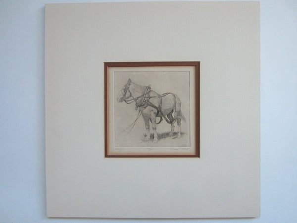 Gualoh Gerald Lubeck Equestrian Signed Lithograph LE Titled Muffin