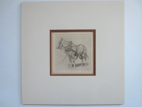 Gualoh Gerald Lubeck Equestrian Signed Lithograph LE Titled Muffin