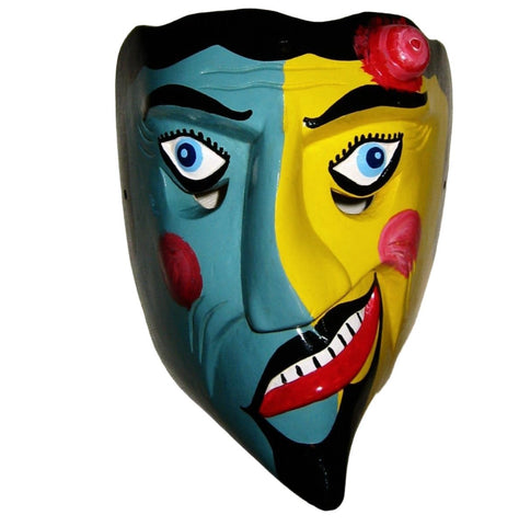 Composition Mask Modern Impressionist Signed Dated - Designer Unique Finds  - 1