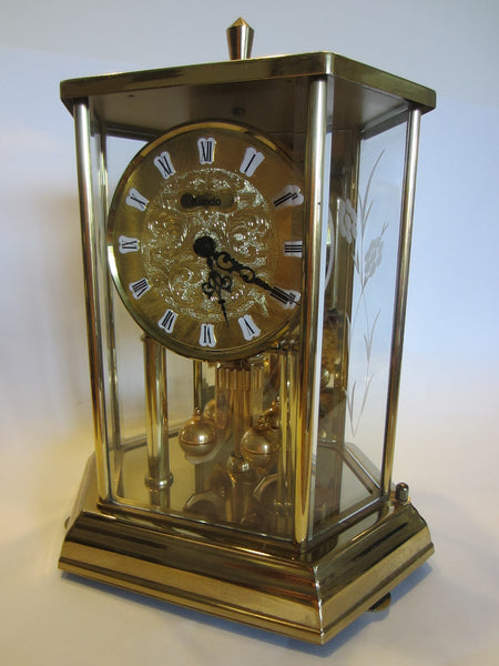 Kundo West Germany Anniversary Mantle Clock Octagonal Style - Designer Unique Finds 