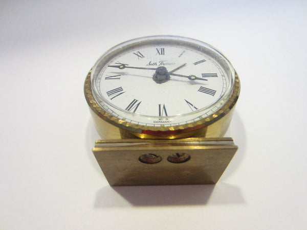 Seth Thomas Germany Miniature Hand Winding Clock - Designer Unique Finds 