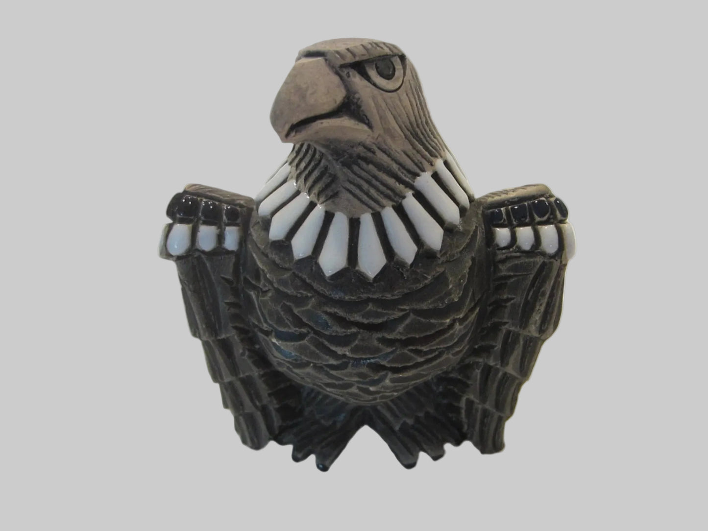 Bald Eagle Native Artesania Rinconada Modern Signed Statue