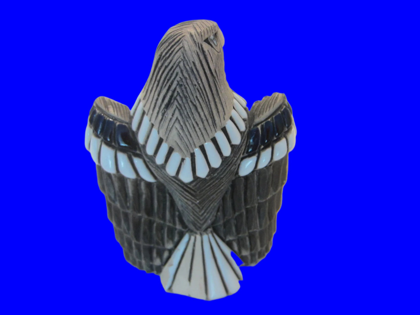 Bald Eagle Native Artesania Rinconada Modern Signed Statue