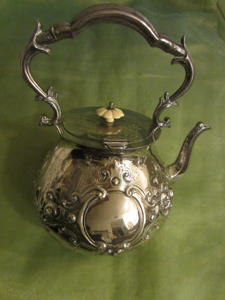 Mappin Brothers London Silver Teapot Kettle Lion Medallions Hallmarks - Designer Unique Finds 
 - 11