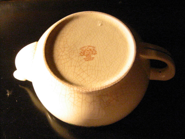 Japanese Floral Porcelain Teapot Hand Painted Marked - Designer Unique Finds 