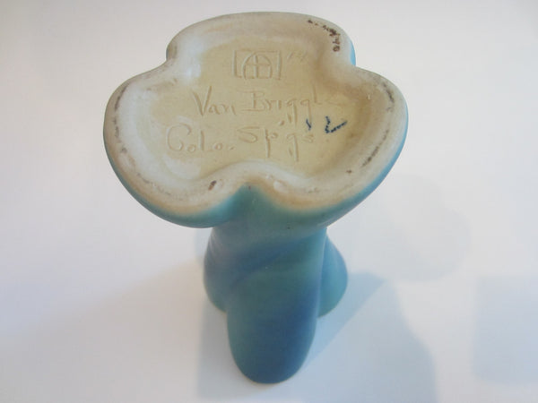 Van Briggle Blue Ceramic Flower Vase