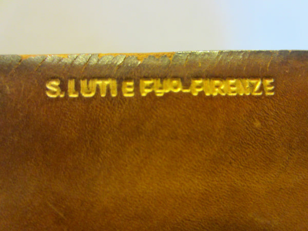 S Lutie Firenze Embossed Art Deco Leather Box - Designer Unique Finds 
 - 2