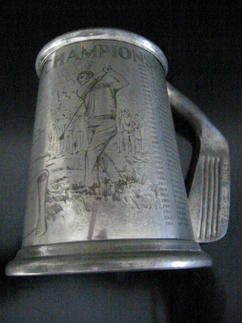 American Open Championship Pewter Sheffield Tankard St Andrews 1798 Scotland - Designer Unique Finds 