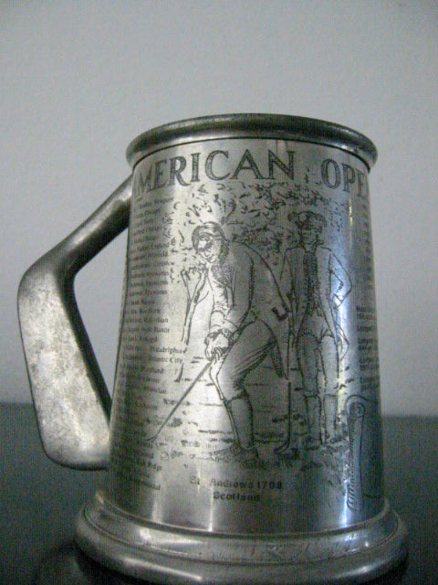 American Open Championship Pewter Sheffield Tankard St Andrews 1798 Scotland - Designer Unique Finds 