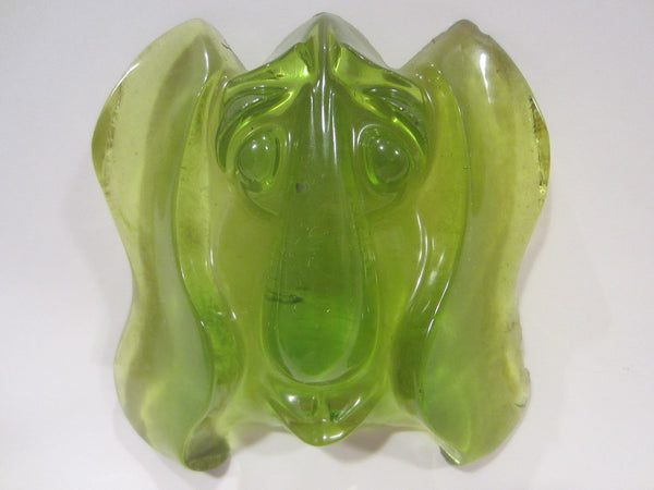 Lucite Droopy Abstract Dog Face Folk Art Mid Century Modern