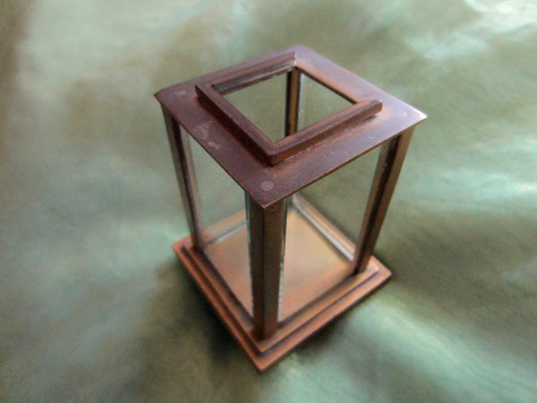 Brass Display Case Beveled Glass Cage For Miniature Object - Designer Unique Finds 
 - 1