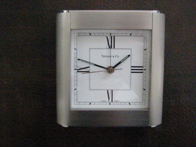 Tiffany & Co Swiss Alarm Clock Switzerland Mid Century - Designer Unique Finds 